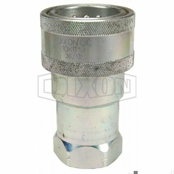 Dixon DQC K Interchange Female Coupler, 1-1/4-11-1/2 Nominal, Female NPTF, Steel 10KF10